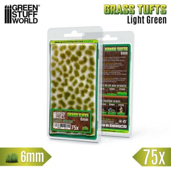 Static Grass Tufts 6 mm - Light Green