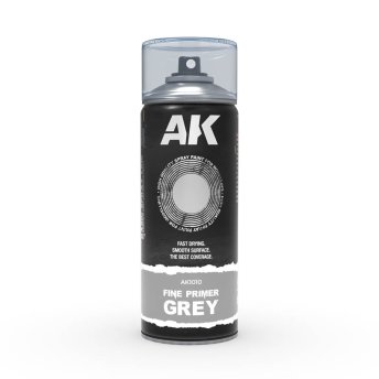 Primer - Fine Primer Grey - Spray 400ml (Includes 2 nozzles)