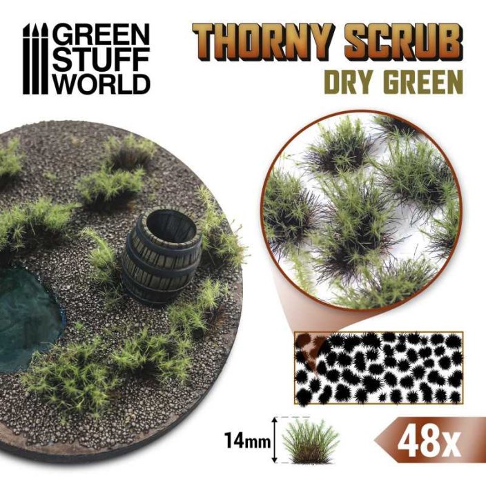 Thorny Scrubs - Dry Green