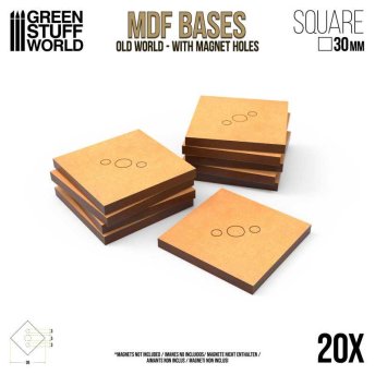 MDF Bases - Square 30 mm