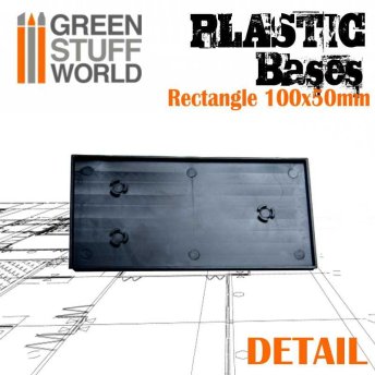 Plastic Bases - Rectangle 100x50mm