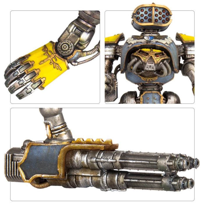 Reaver Titan Weapons: Gatling Blaster, Power Fist, Laser Blaster and Apocalypse Missile Launcher