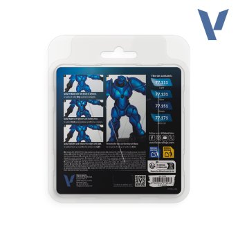 Sapphire Blue Paint Set