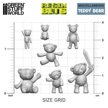 Teddy Bear Resin Set 1:48-1:35