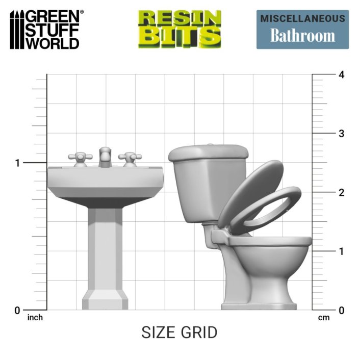 Toilet and WC set 1:48