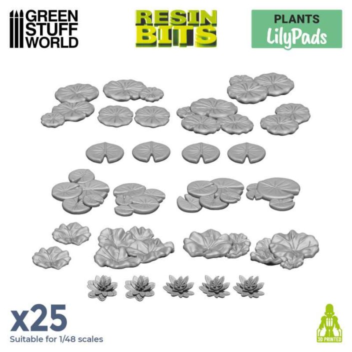3D printed set - Lily Pads plants