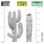 3D printed set - Saguaro Cactus XL