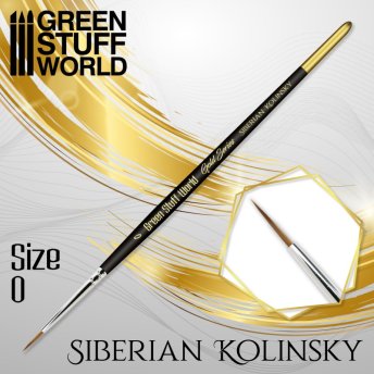Siberian Kolinsky Brush GOLD - Size 0