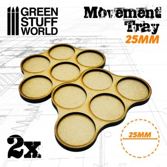 MDF Movement Trays - 25mm