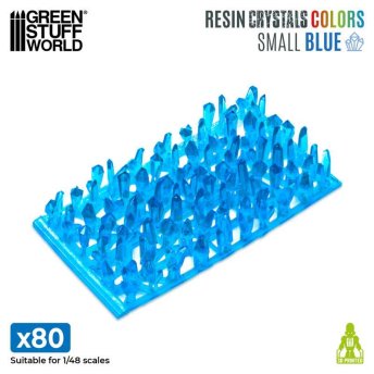 BLUE Resin Crystals - Small