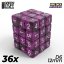 36x D6 12mm Dice - Purple Black