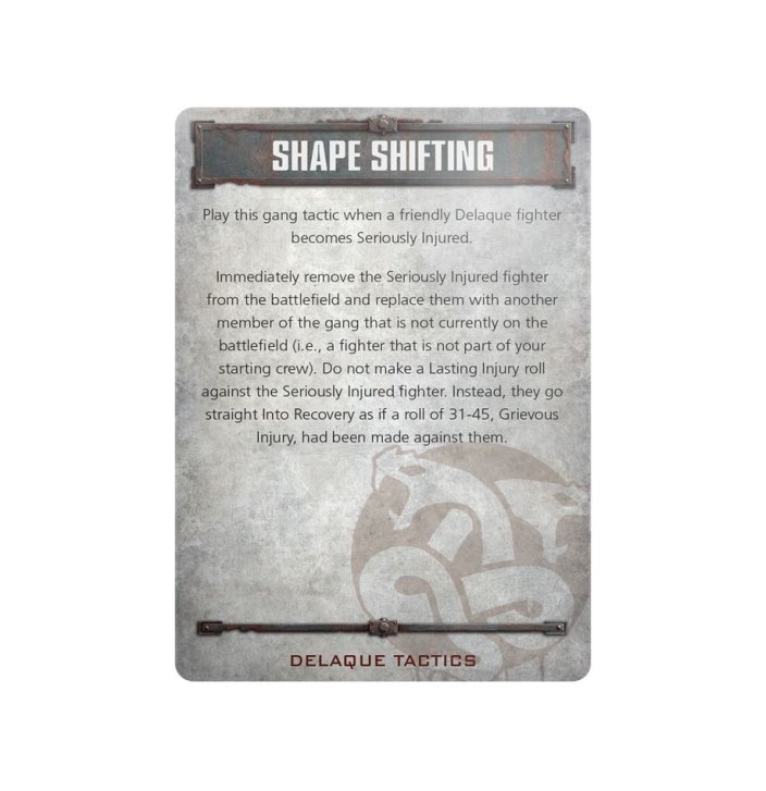 Delaque Gang Tactics Cards (Second Edition)