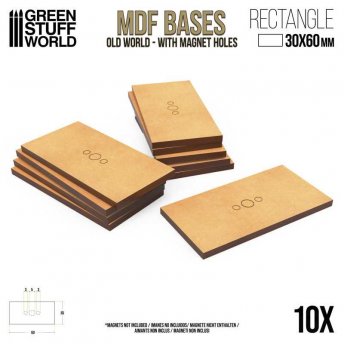 MDF Bases - Rectangle 30x60mm
