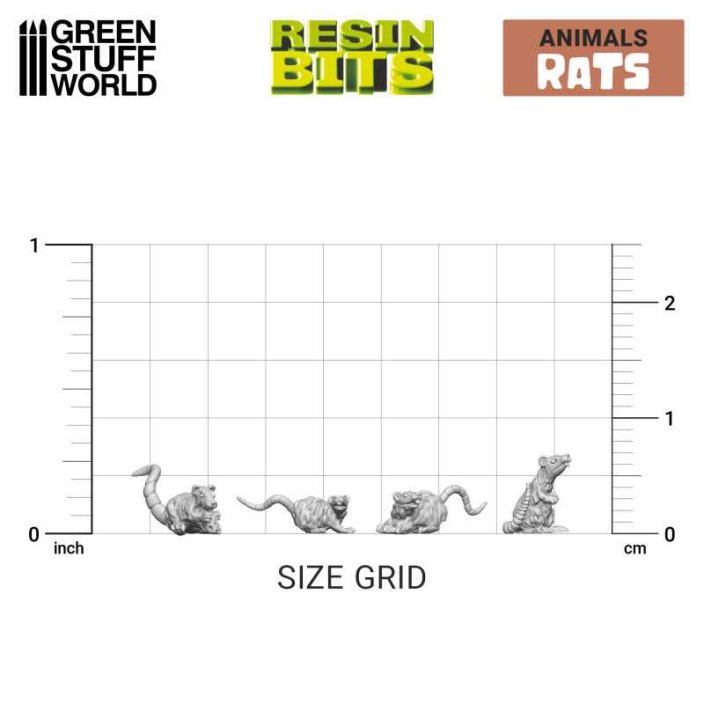 3D printed set - Small Rats