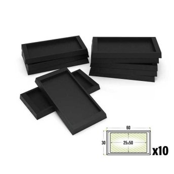 Plastic base adaptor 25x50 to 30x60mm