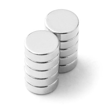 Magnet priemer 6mm, výška 2mm, 10ks