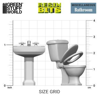 Toilet and WC set 1:48