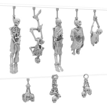Hanging Skeletons 1:48