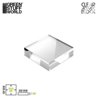 Acrylic Display Block 80x80x15mm
