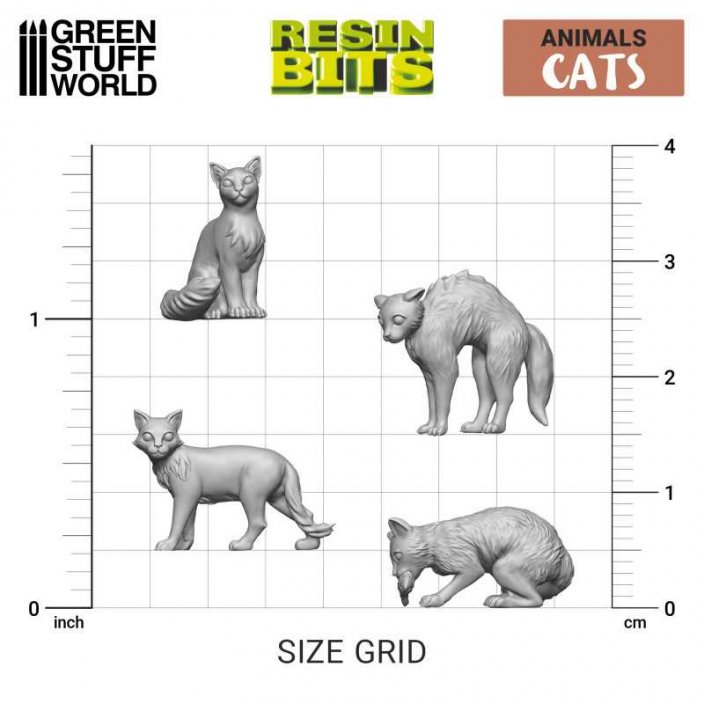 3D printed set - Cats