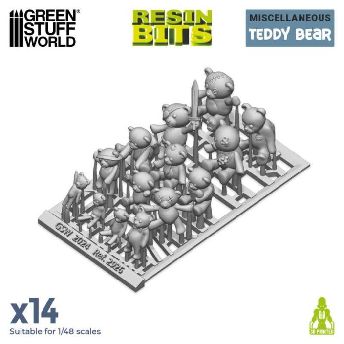 Teddy Bear Resin Set 1:48-1:35