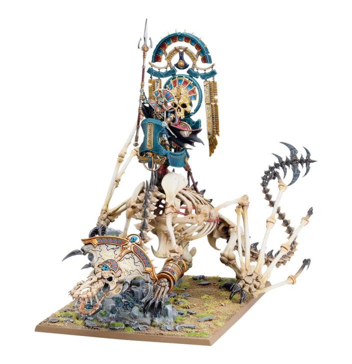 Tomb King/Liche Priest on Necrolith Bone Dragon