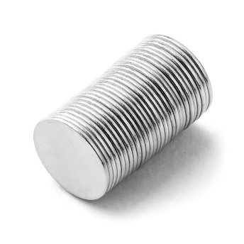 Magnet priemer 10mm, výška 0,6mm, 10ks