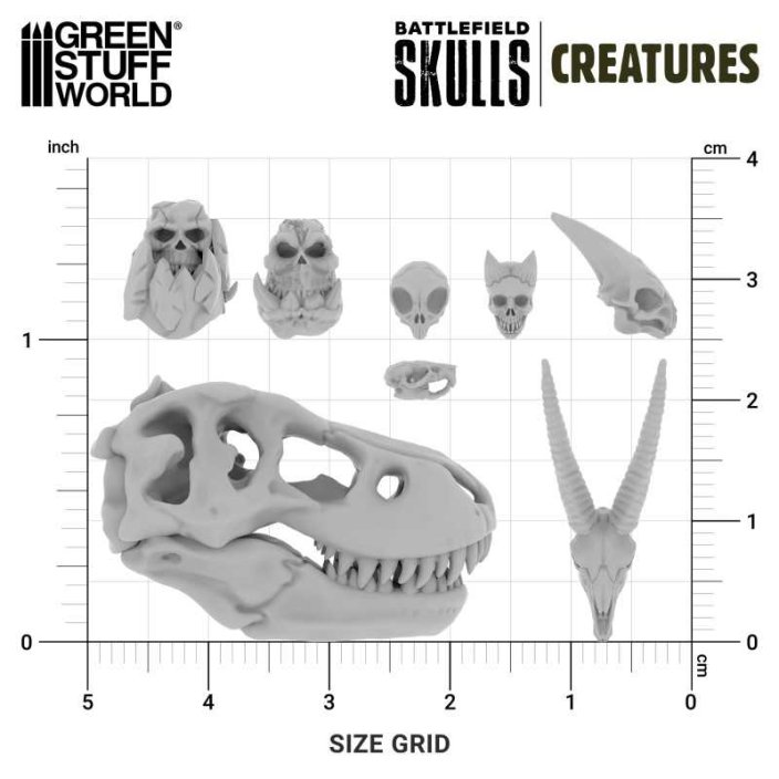 300x Battlefield Creature Skulls 1:48-1:35